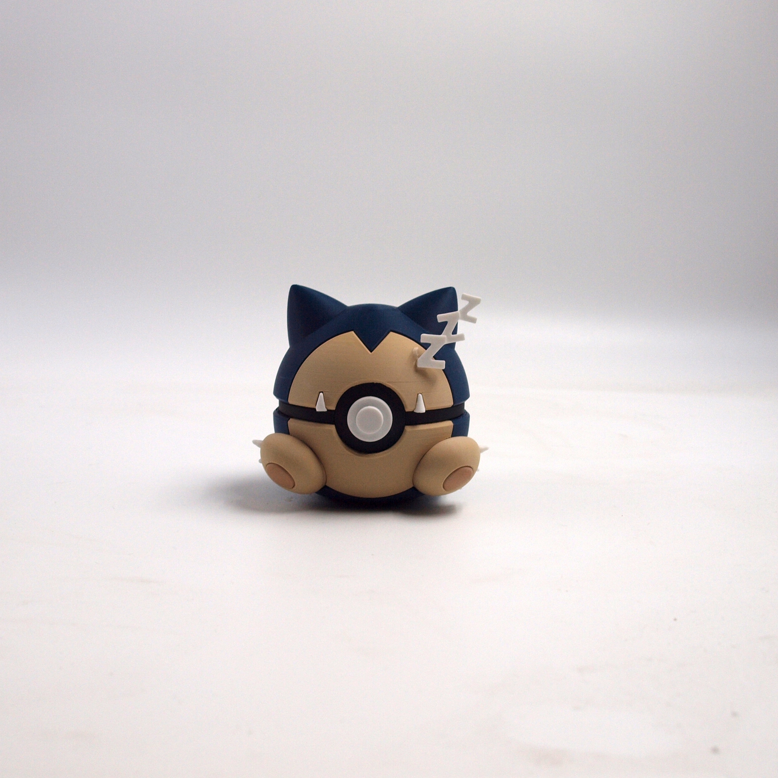 #0143 Snorlax Sleeping - 3D Printed Pokeball