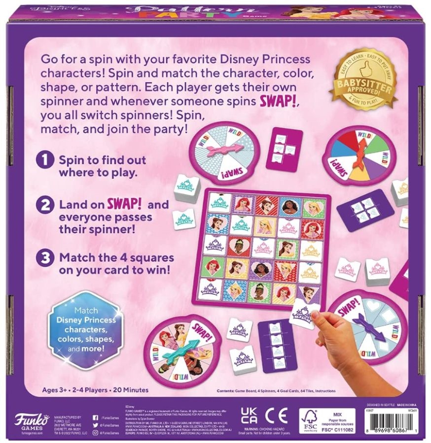 Spin Master Disney Princess Tea Party Board Game