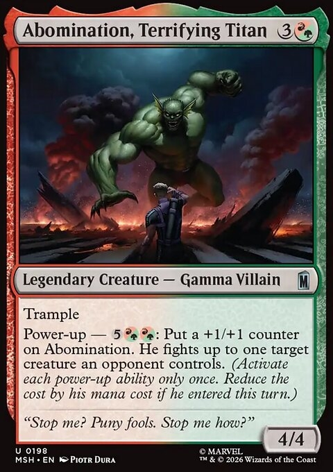 Abomination, Terrifying Titan