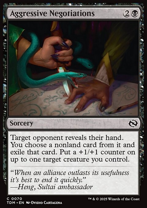 Aggressive Negotiations