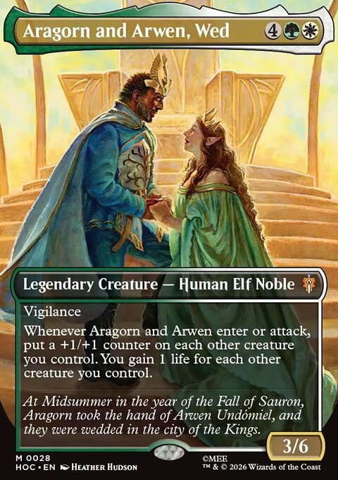 Aragorn and Arwen, Wed