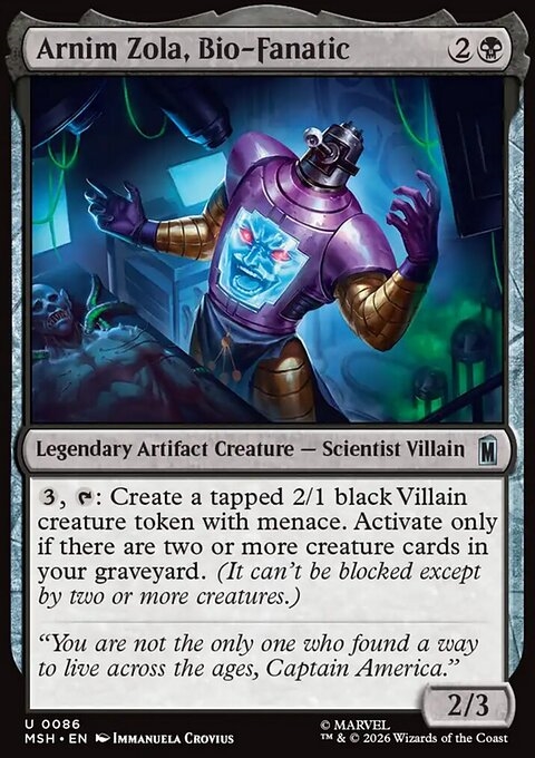 Arnim Zola, Bio-Fanatic