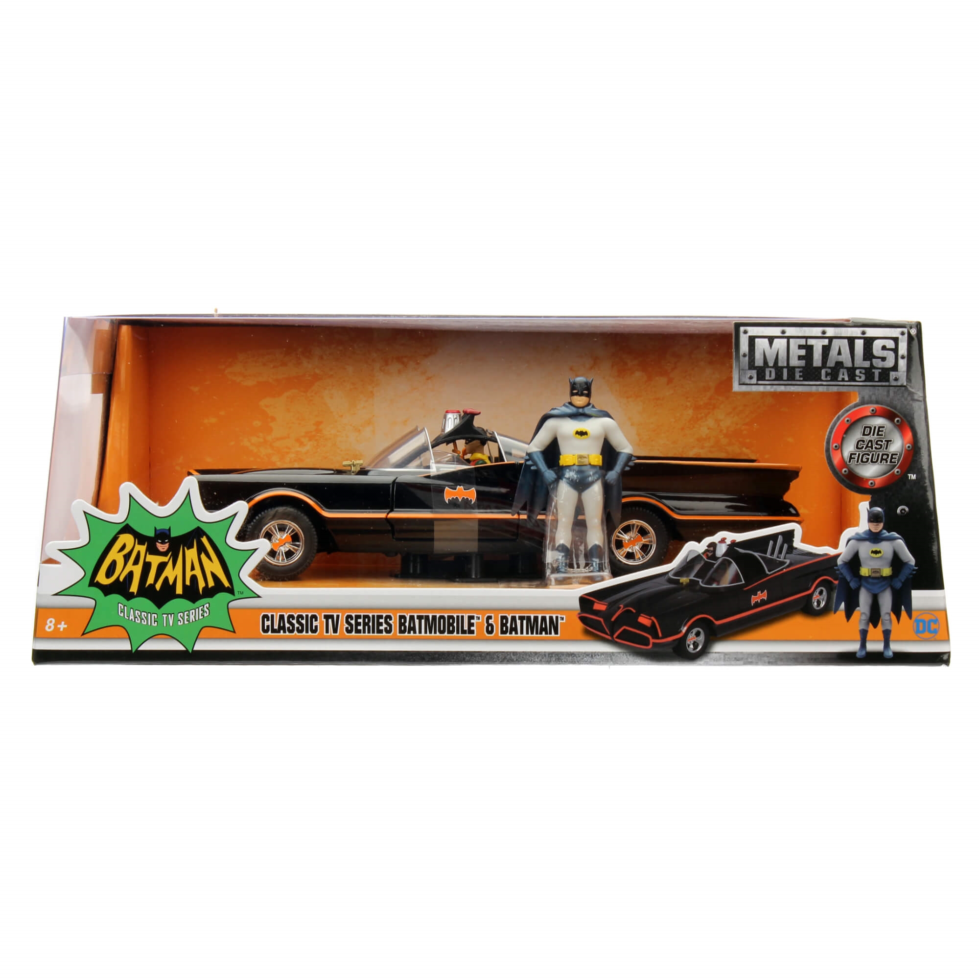 Batman 1966 Classic TV Series - Batmobile & Batman 1:24