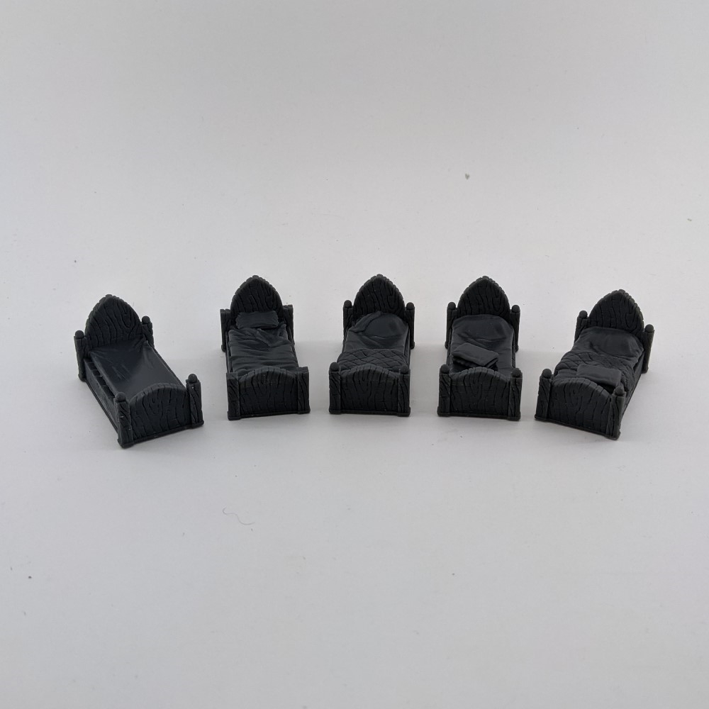 Beds Set of 5 by Black Scroll Games