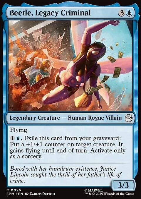 Beetle, Legacy Criminal