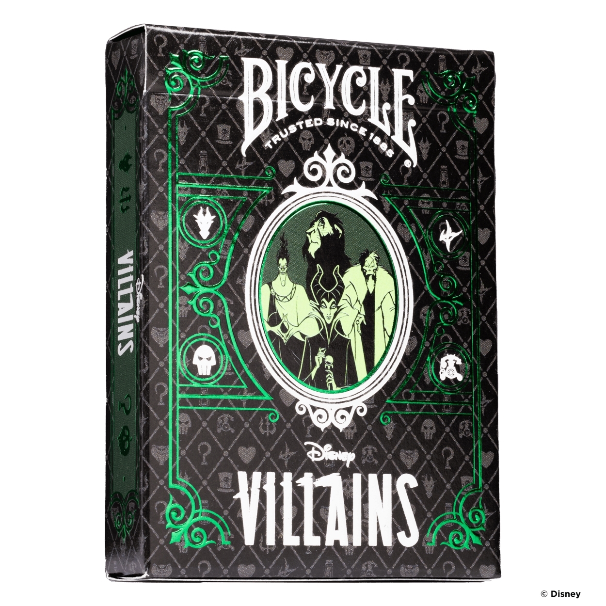 Bicycle Playing Cards - Disney Villains Green