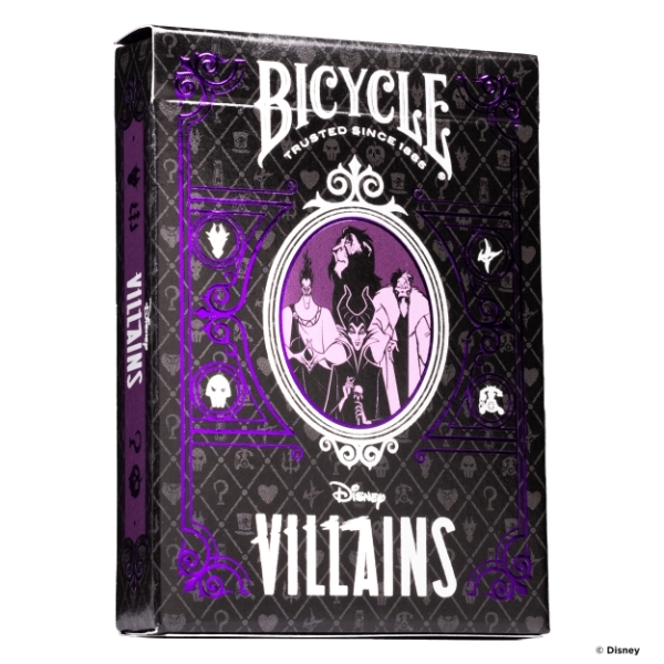 Bicycle Playing Cards - Disney Villains Purple