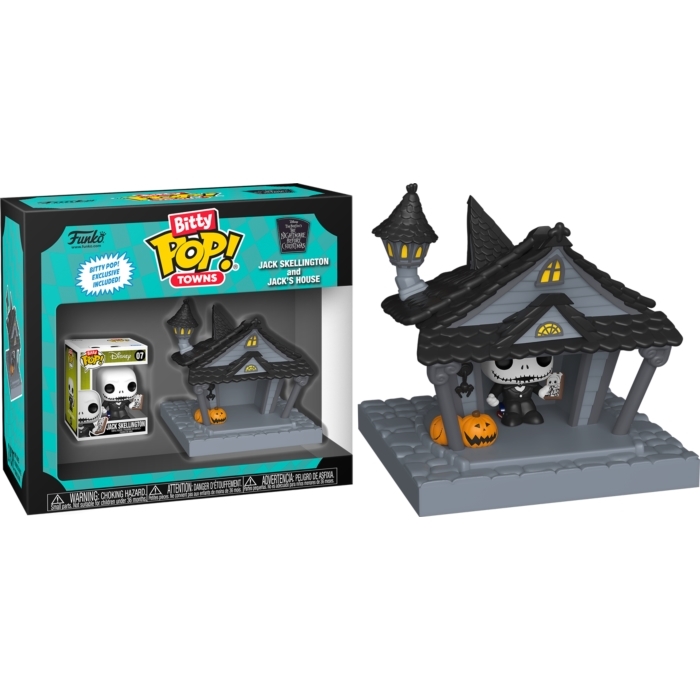 Bitty POP! Towns - Nightmare Before Christmas Jack Skellington and Jack's House