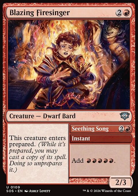 Blazing Firesinger // Seething Song