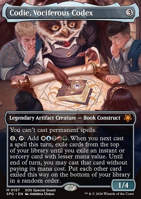 Codie, Vociferous Codex
