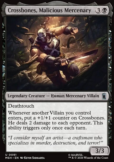 Crossbones, Malicious Mercenary