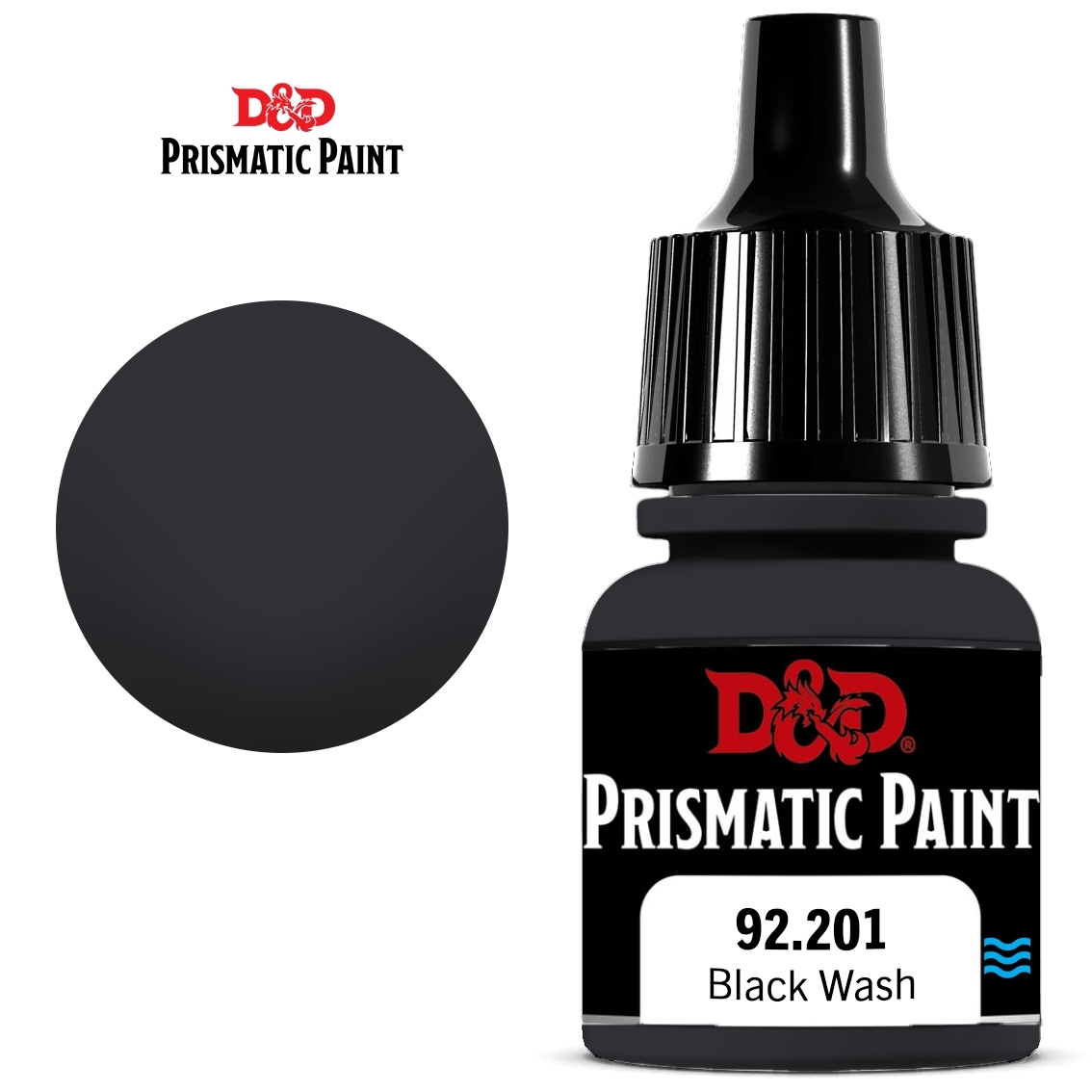 D&D Prismatic Paint Black Wash 92.201