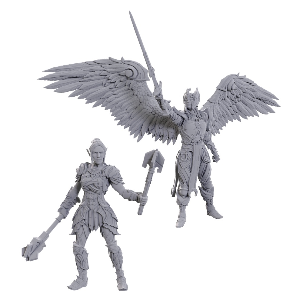 D&D Unpainted Baldur's Gate Miniatures Dame Aylin & Minthara
