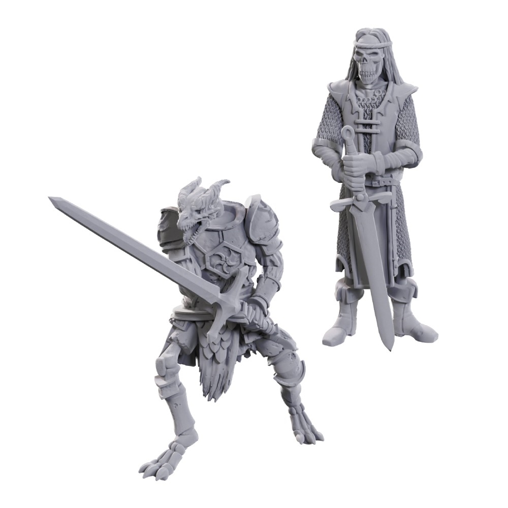D&D Unpainted Nolzur's Marvelous Miniatures 50th Anniversary Skeleton Knights