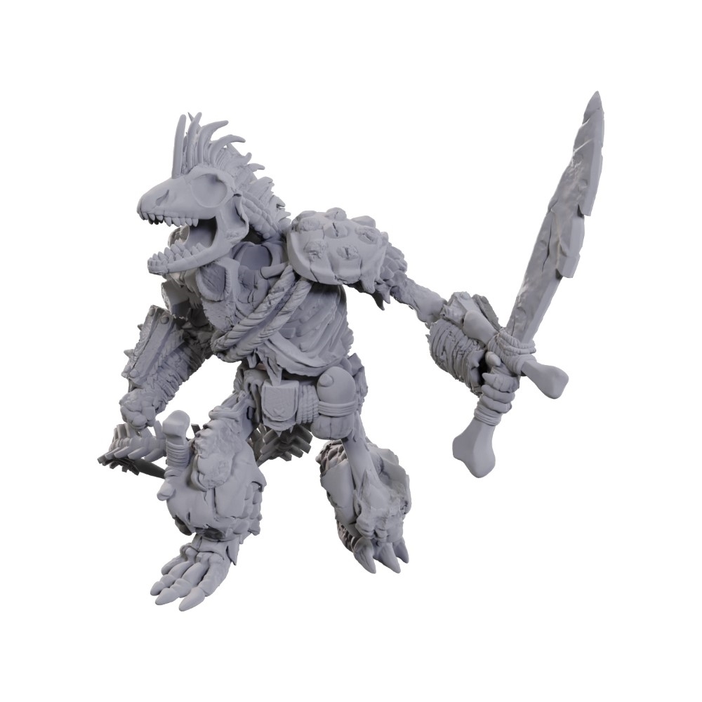 D&D Unpainted Nolzur's Marvelous Miniatures Lizardfolk Skeleton