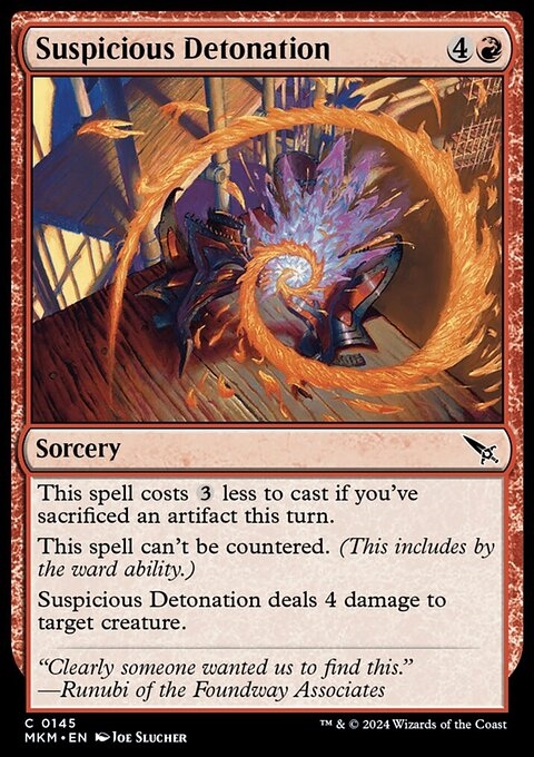 Suspicious Detonation