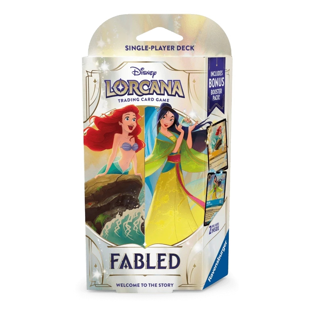 Disney Lorcana TCG Fabled - Single Player Deck - Ariel & Mulan