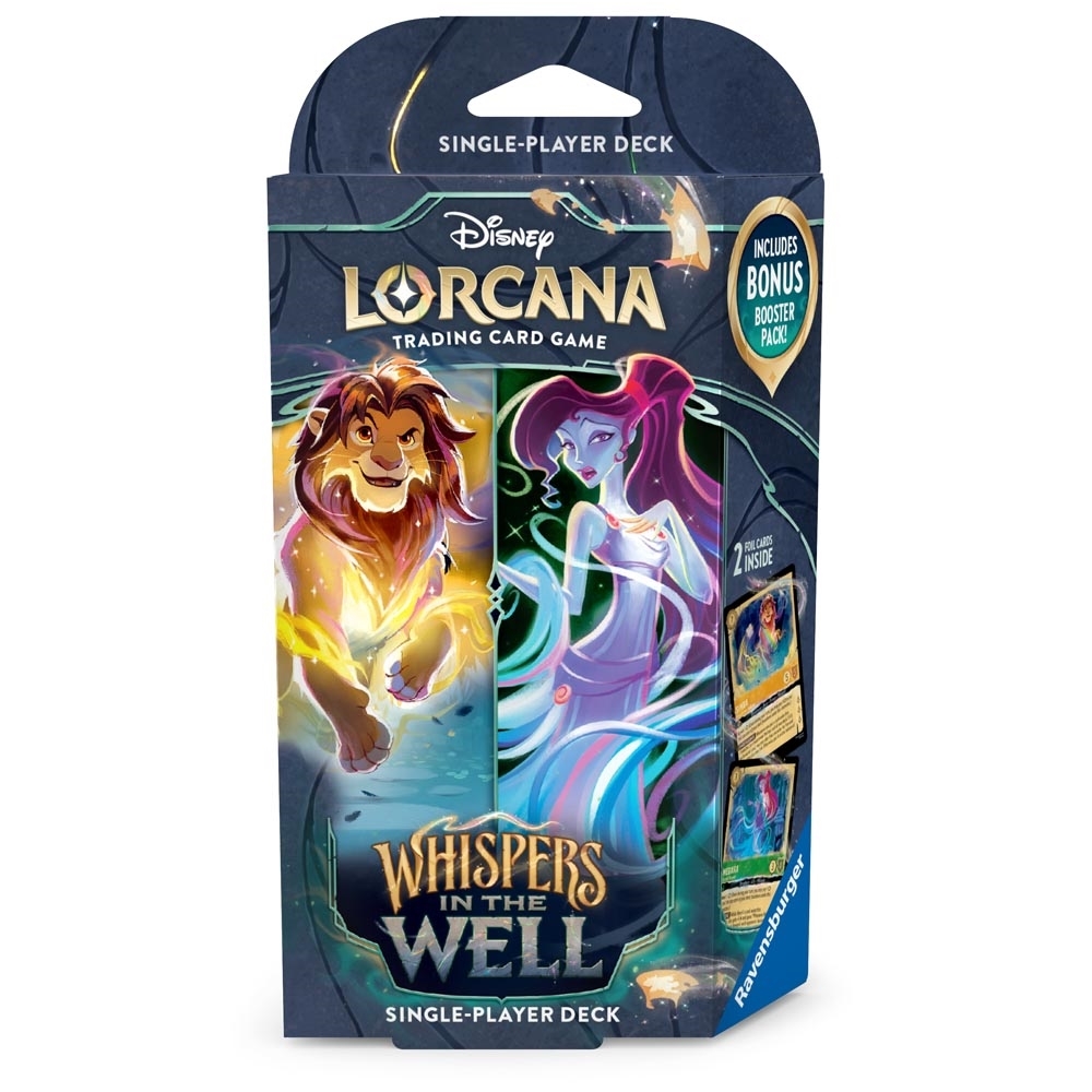 Disney Lorcana TCG Whispers in the Well - Single Player Deck - Simba & Megara