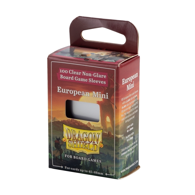 Dragon Shield Board Game Sleeves - Clear Non-Glare - European Mini