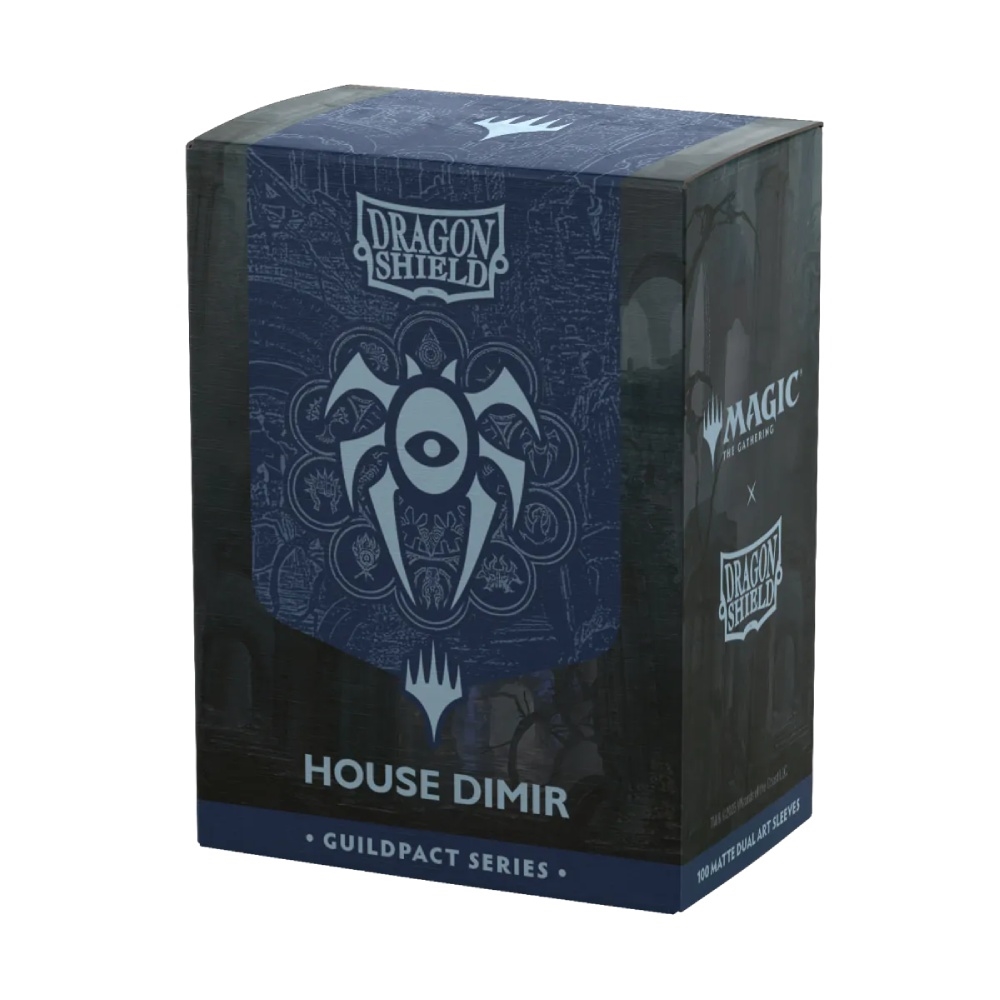Dragon Shield Magic: Guildpact Series - House Dimir Matte Dual Art 100 Standard Size Sleeves