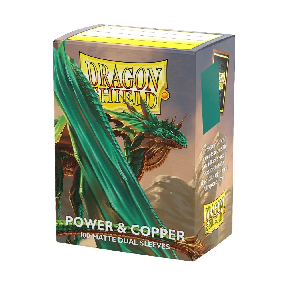Dragon Shield Power & Copper Matte Dual Standard 100 Card Sleeves