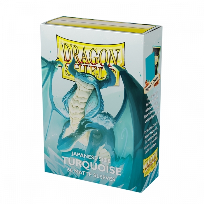 Dragon Shield Turquoise Matte Japanese 60 Card Sleeves