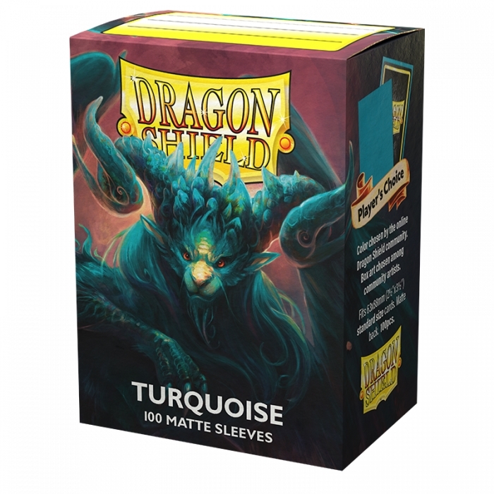 Dragon Shield Turquoise Matte Standard 100 Card Sleeves