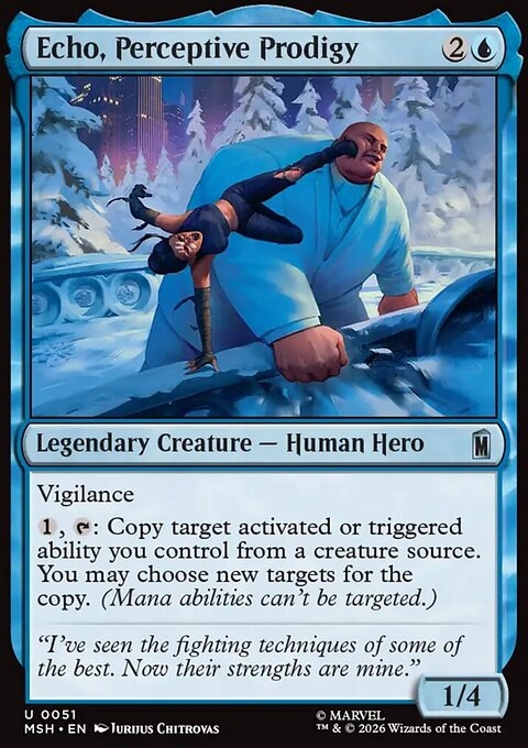 Echo, Perceptive Prodigy