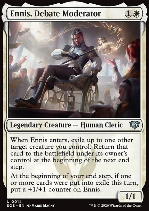 Ennis, Debate Moderator