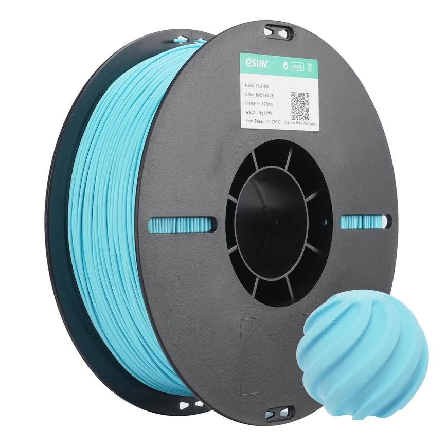 eSUN PLA+ HS High Speed 3D Print Filament 1.75mm 1kg - Baby Blue