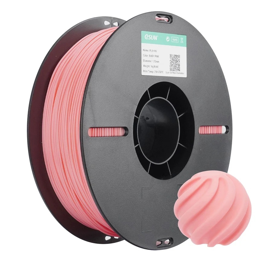 eSUN PLA+ HS High Speed 3D Print Filament 1.75mm 1kg - Baby Pink