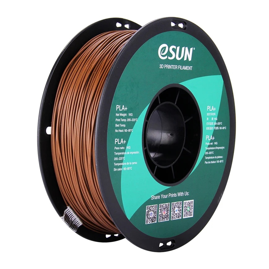 eSUN PLA+ HS High Speed 3D Print Filament 1.75mm 1kg - Brown