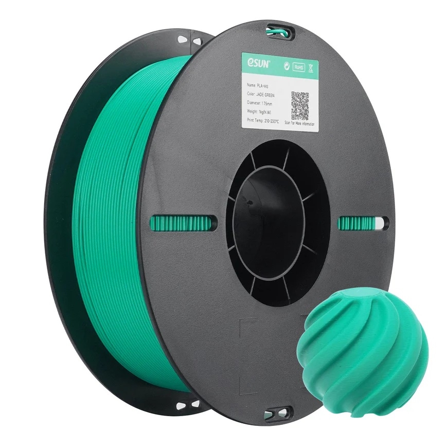 eSUN PLA+ HS High Speed 3D Print Filament 1.75mm 1kg - Jade Green