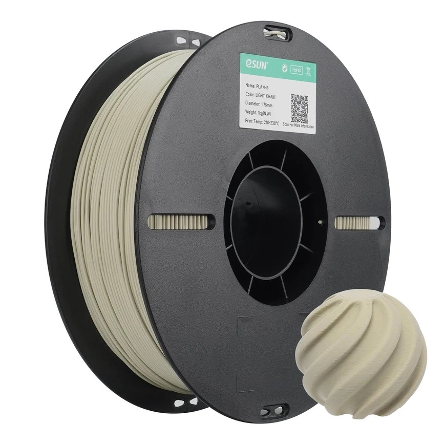 eSUN PLA+ HS High Speed 3D Print Filament 1.75mm 1kg - Light Khaki