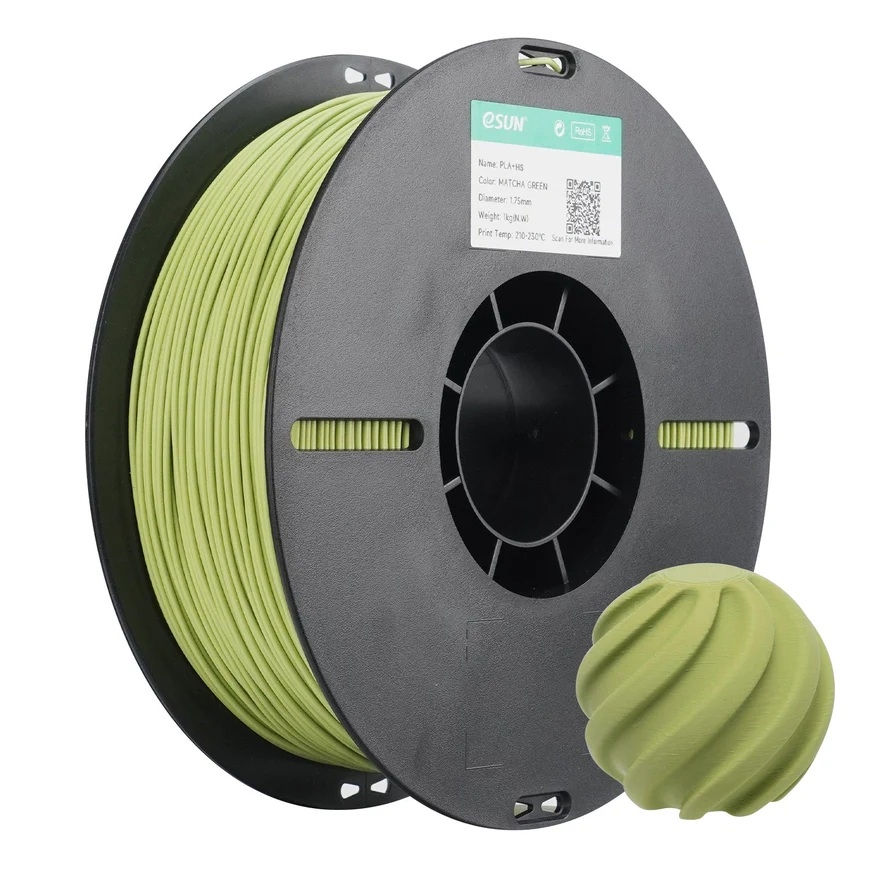 eSUN PLA+ HS High Speed 3D Print Filament 1.75mm 1kg - Matcha Green