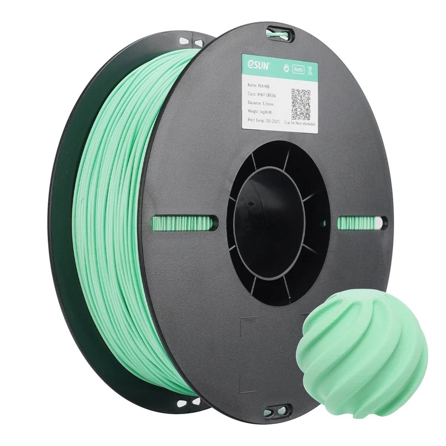 eSUN PLA+ HS High Speed 3D Print Filament 1.75mm 1kg - Mint Green
