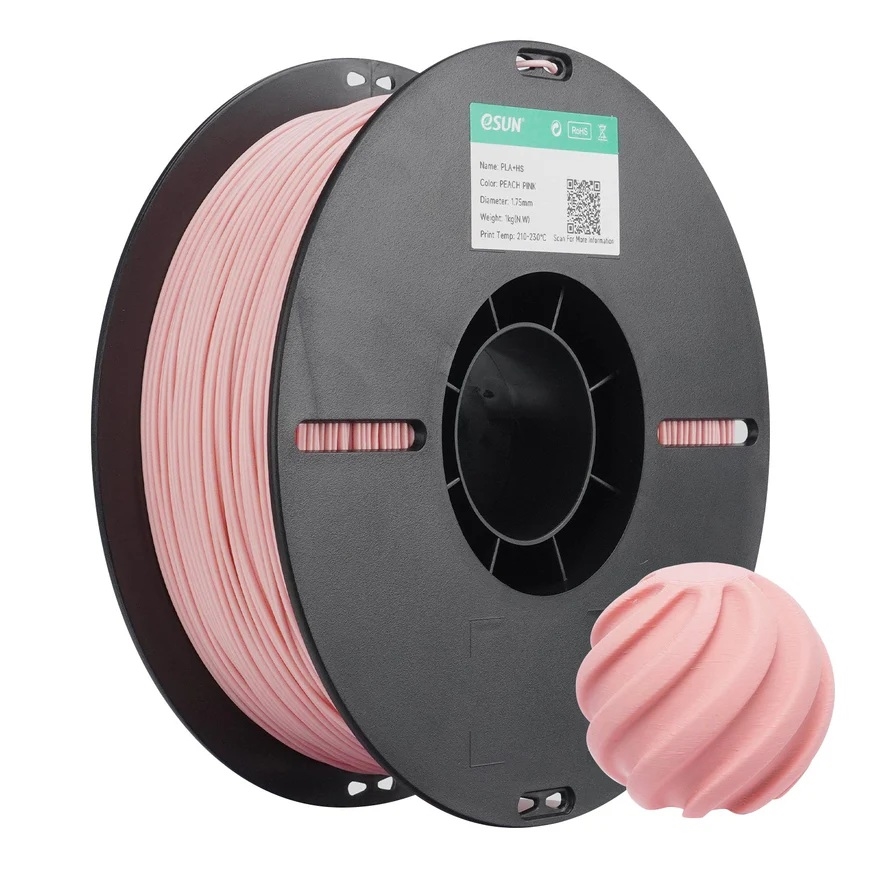 eSUN PLA+ HS High Speed 3D Print Filament 1.75mm 1kg - Peach Pink