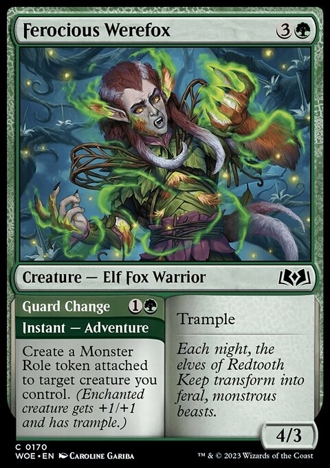 Ferocious Werefox // Guard Change