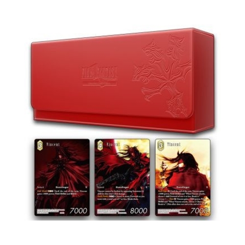 Final Fantasy Limited Edition Vincent Red Triple Deck Box
