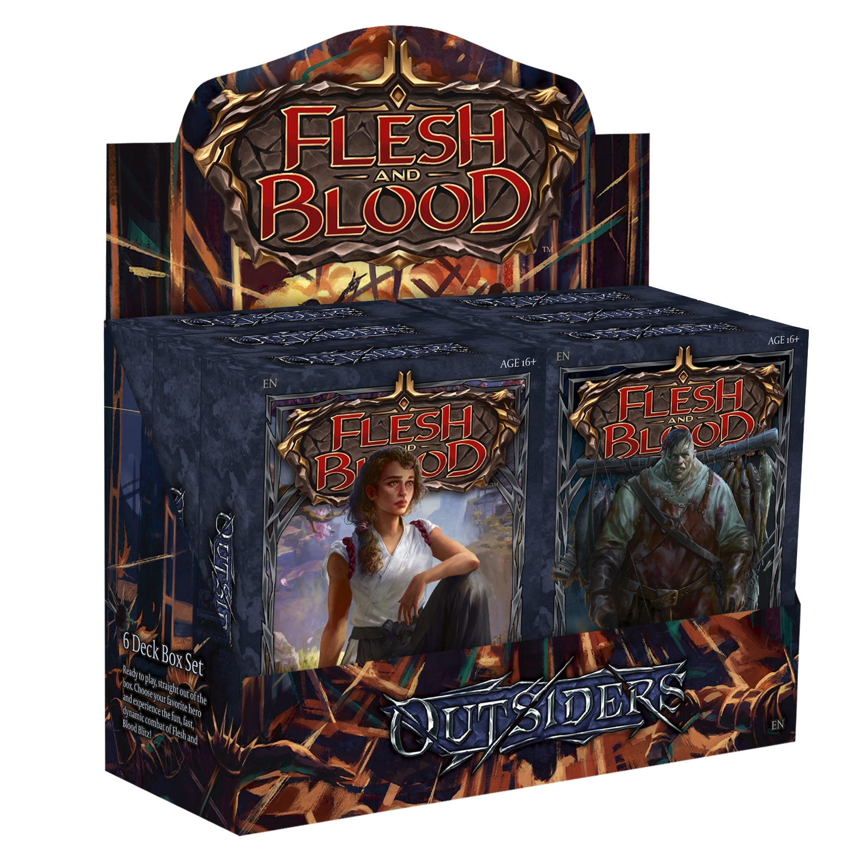 Flesh and Blood Outsiders Blitz Deck Set of 6