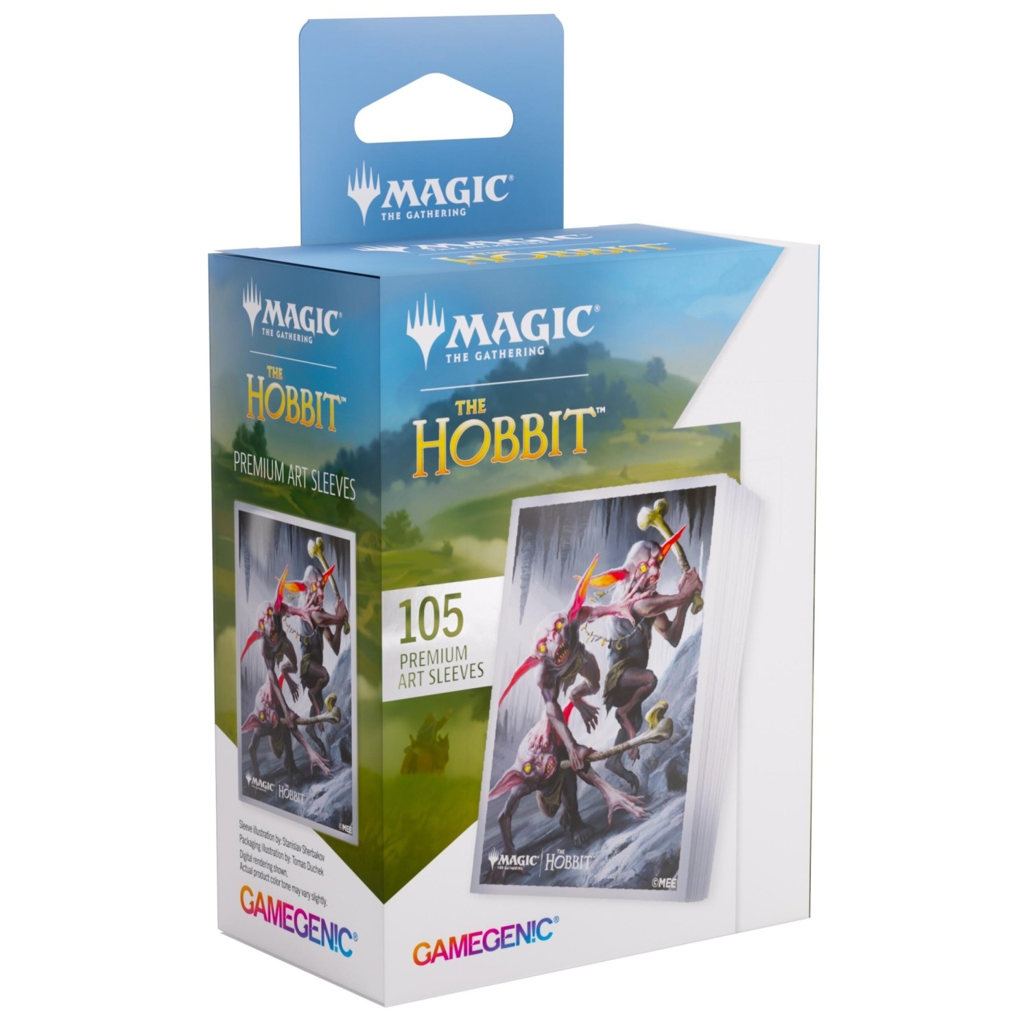Gamegenic Magic The Gathering The Hobbit Premium Art Sleeves - Goblin Army Token (66 x 92 mm) (105 Sleeves)