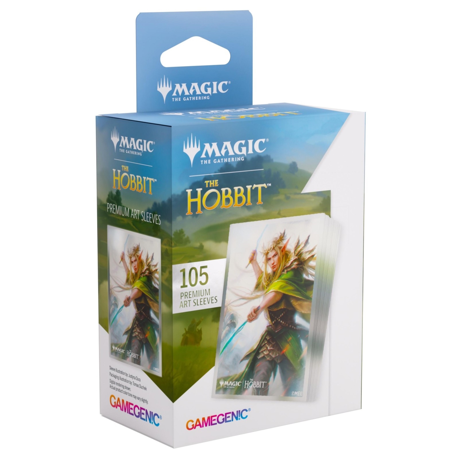 Gamegenic Magic The Gathering The Hobbit Premium Art Sleeves - Thranduil, Sindarin Liege (66 x 92 mm) (105 Sleeves)