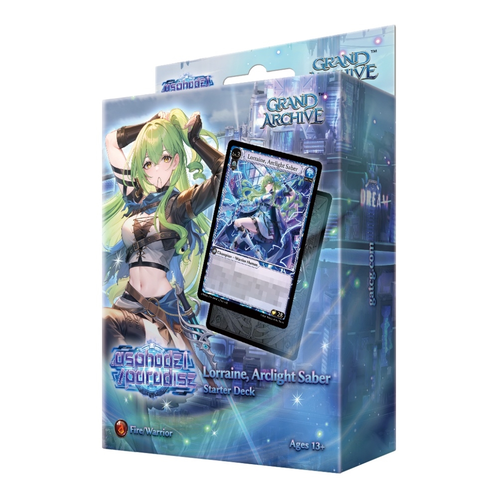 Grand Archive .asphodel/paradise Starter Deck - Lorraine, Arclight Saber PRESALE