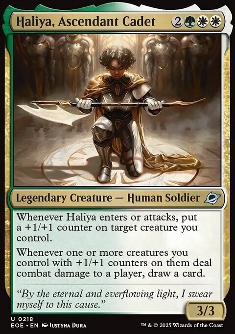 Haliya, Ascendant Cadet