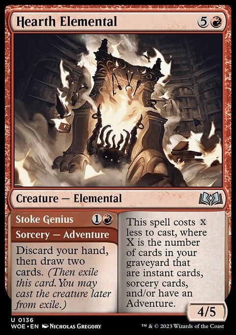 Hearth Elemental // Stoke Genius