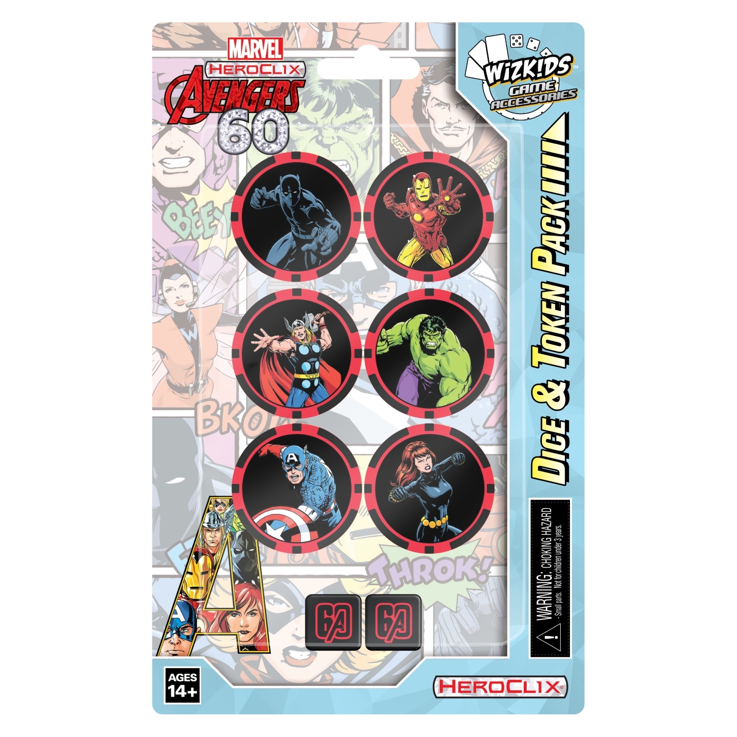 Heroclix Marvel Avengers 60th Anniversary Dice & Token Pack