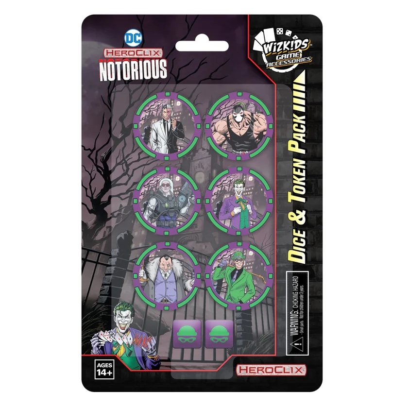 Heroclix Notorious Dice & Token Pack
