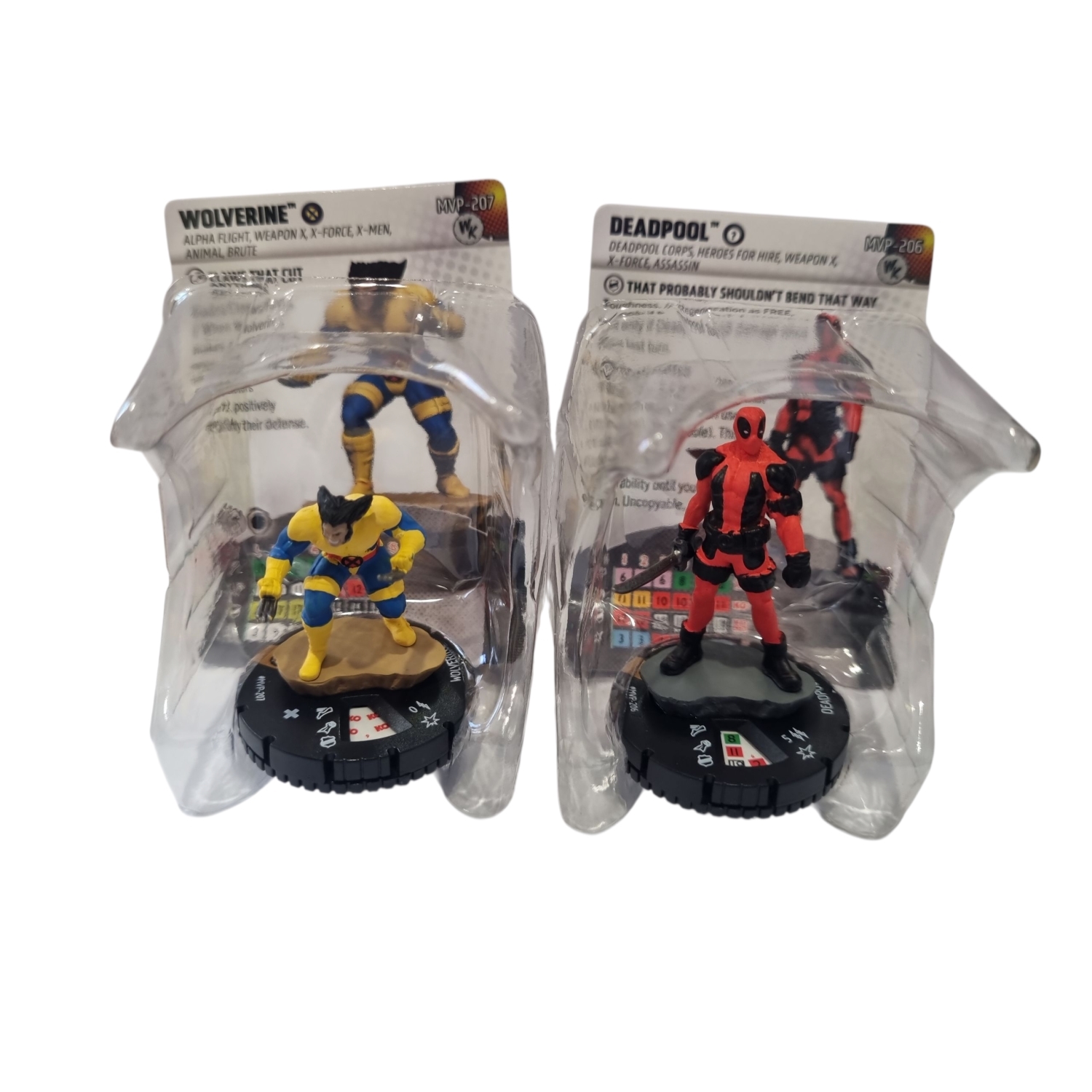 Heroclix Single Figure - Deadpool MVP-206 & Wolverine MPV-207