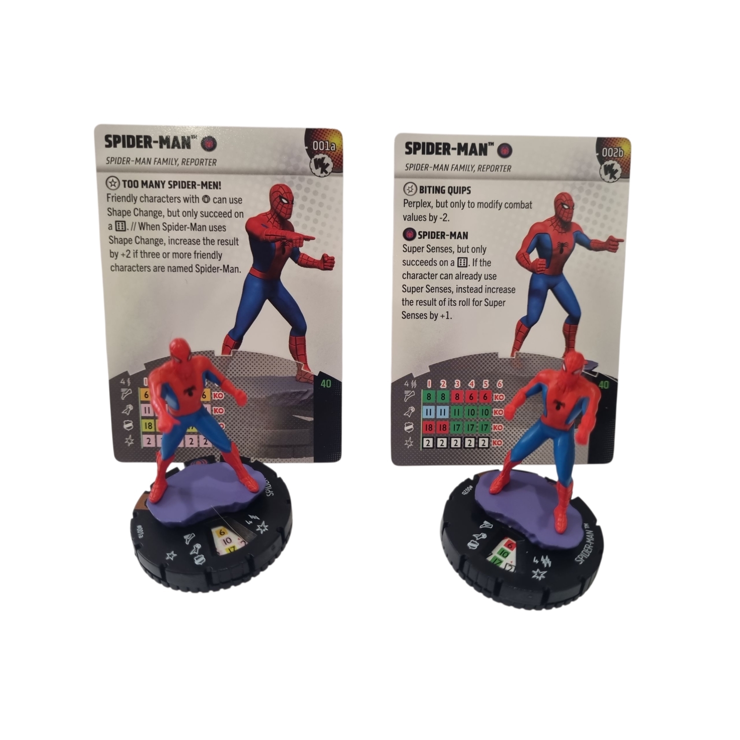 Heroclix Single Figure - Spider-Man 001a & 002b