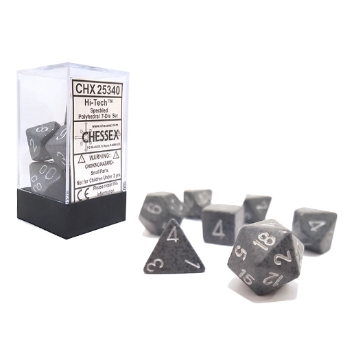 Hi-Tech Speckled Polyhedral 7-Die Set Chessex CHX25340